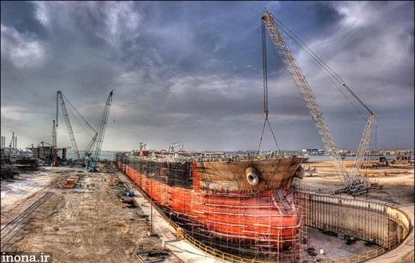 بزرگترین کشتی سازی خاورمیانه ساخته می‌شود