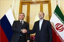 تاکید روسای پارلمان ایران و روسیه بر توسعه روابط اقتصادی دو کشور