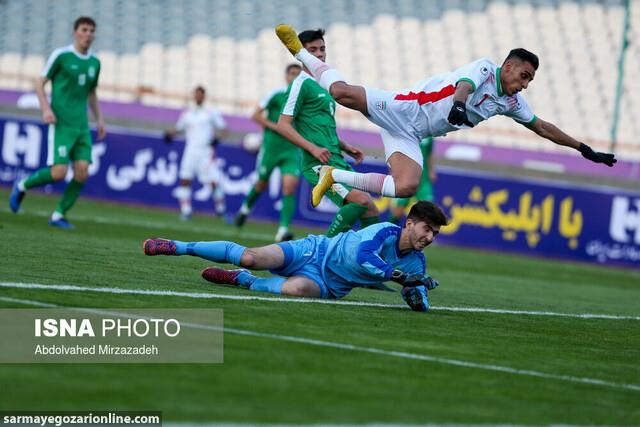 دیدار فوتبال امید ایران با اندونزی قبل از قهرمانی آسیا
